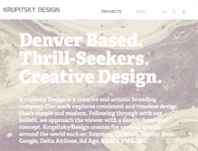 Tablet Screenshot of krupitskydesign.com